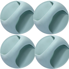 스타일러버 변기 유리문 무타공 손잡이, 블루4p