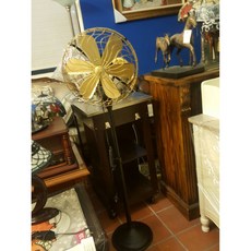 歐式復古電扇 進口銅扇14吋密網直立扇 銅扇古董電扇