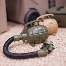 트루버 수류탄 전동 에어 펌프 자충 매트 휴대용 펌프 튜브 텐트, 샌드 [가방미포함], 샌드[가방미포함], 1개