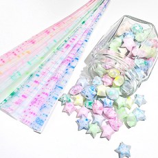 야광 별접기 종이 별자리 종이접기 색종이 멀티페이퍼 십이성좌 210매, 1팩, 12색