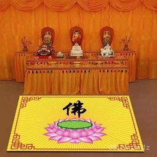 佛堂地毯 蓮花跪墊 寺廟禪修打坐毯 佛教用品, 八卦-紅色,40*40CM