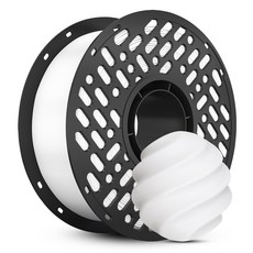CaiLab 고강도 고탄성 PLA+ 3D 프린터 필라멘트 1.75mm 노즐 막힘 없는 선경 안정성 1kg, 흰색, (PLA)