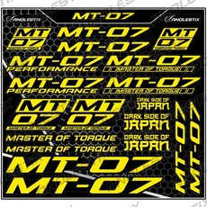 비닐 오토바이 스티커 엠블럼 탱크 데칼, 1개, 1. Yellow