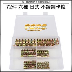 盒裝鍍彩鋅彈性箍圈7MM-17MM卡箍環箍油管管束, 1個