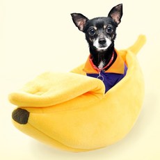 바나나 둥지 애견 강아지 고양이 집, 1개