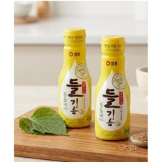 샘표 일편단심 100퍼센트 통들깨 들기름 안심밀폐용기, 2개, 200ml