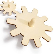 육땨 전통팽이 나무완구 긴손잡이 회전 장난감 놀이도구 장난감나무팽이만들기 팽이돌리기 전통팽이만들기, 열개입*1봉