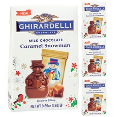 GHIRARDELLI 鷹牌 牛奶巧克力焦糖雪人, 4個, 18g