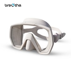 游龍潛水 BREATHE 大視野無框單面鏡, 奶茶杏