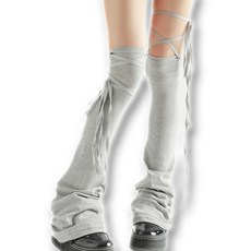 하이유니 [발레코어] 소녀감성 리본끈 나팔 코튼 발목토시 레그워머