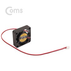 Coms NA951 DC12V 케이스용 팬쿨러 40mm 2핀 전원 쿨러팬 DC브러시리스 팬 모터 저소음 2P 전원 커넥터, 1개