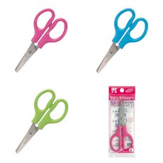 SDI 兒童剪刀 隨身剪刀 不沾膠省力兒童剪刀 省力兒童剪刀 安全剪刀 剪刀 好好逛文具小舖, 1個, 顏色隨機 0856D 兒童好握剪刀