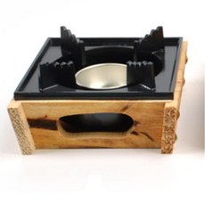 사각 우드 워머 2size 알콜 다이 미니화로 일본식 고체 버너 포차, 1개, 중