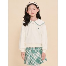 빈폴 키즈 빈폴 BEANPOLE KIDS 체크 포인트 여아 스웨트 셔츠 아이보리 (BI4941G010)