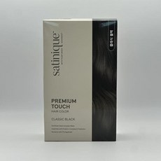 암웨이 염색약 새티니크 헤어컬러 프리미엄 터치 염색약, 클래식블랙, 1개