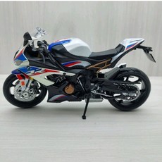 宅米吉 全新盒裝現貨 1:12 寶馬 BMW S1000RR 白色 模型車 玩具 兒童 收藏 重機 禮物 擺飾 摩托車, 1個
