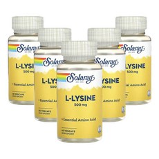 솔라레이 L-라이신 500mg 60베지캡슐, 1캡슐, 5개, 60정