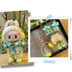 라부부 인형옷세트 라부부 꾸미기 호환 의상 소품 악세사리 세트(인형미포함), 4, 1개