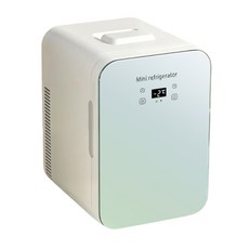 【LADUTA 拉布塔】迷你冰箱 車載冰箱 家用冰箱, 銀色, 雙核數顯款