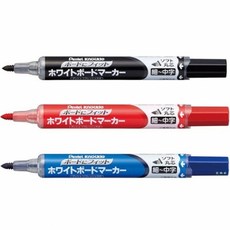 Pentel 飛龍 後壓式彈力白板筆, 1個, 黑,EMWL5BF 中~粗字
