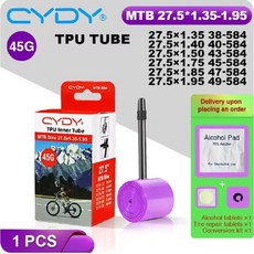 튜브 자전거 이너 카메라 페뉴 산악 타이어, 1개, 1. 27.5x1.35-1.95 1PC, 1피스