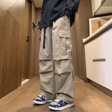 工裝褲闊腿褲工作褲休閒褲工裝長褲運動褲工作長褲寬褲衝鋒褲傘兵褲運動長褲登山褲長褲機能多口袋跑步彈力戶外防風耐磨輕薄吸濕排汗防水大尺碼寬鬆