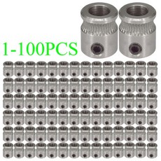 1-100PCS MK8 드라이버 기어 9mm5mm11mm 압출기 부품 1.75mm 필라멘트 3D 프린터 휠 풀리, 06 1PCS