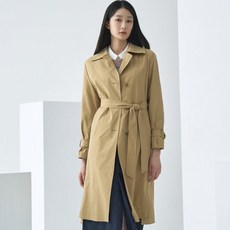 지센 여성 벨티드 맥시 트렌치 코트 LFCAO292BE 2867192