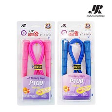 JJR 줄넘기 P100 점프왕 주니어 아동 로프 방과후수업, 블루, 블루