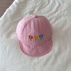 레브KC B플라워자수모자*45-49CM*