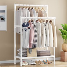 리브닉스 튼튼한 2단 스탠드 행거, 화이트