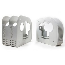 씽크대 후라이팬 연결식 정리함 3P 후라이팬 정리대 꽂이 프라이팬 수납, 아이보리 3P, 1세트