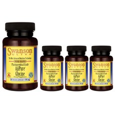 SWANSON 斯旺森 Ultra AjiPure甘胺酸素食膠囊 500mg, 60顆, 4個