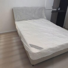 無品牌 透氣無紡布一次性牀罩 雙人牀套 防塵罩, 1個, 加厚透氣無紡布牀笠,2*2米