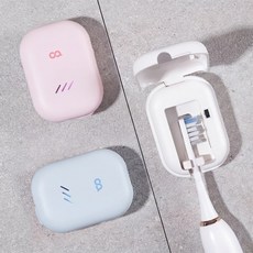 오아 클린이퓨어Pro 바람건조 칫솔살균기 고온히팅 휴대용 유선 무선 겸용 UVC LED 자외선 살균 건조기 OTS-004WH, 코튼핑크, OTS-004CP