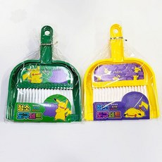 어린이 청소 도구 미니 유아 빗자루 소꿉놀이 쓰레받기 키즈 캐릭터 세트 역할놀이, 1개, 상세페이지 참조