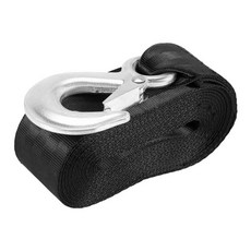 보트 트레일러 윈치 스트랩 교체 후크 낚시 제트 모형 스키 견인 고정 타이 다운 해양, 1개