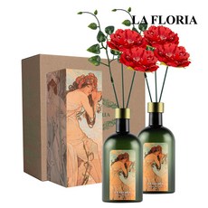 라플로리아 꽃 디퓨저, 2개, 500ml, S3제주동백향/B9미니모란L12/레드