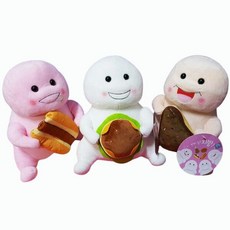 먹보 지방 봉제인형 25cm 완구, 핫도그(핑크)