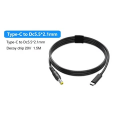 PD65W 3A 전원 고속 케이블 Dell Asus 노트북 TS100 Pine64 납땜 인두 용 DC5525 20V 어댑터에 1.5m 유형 C, 02 C to DC5521