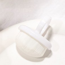 일호장신구 쁘띠 파우더 반지 붓 브러쉬 네일 먼지 가루 부드러운 자극없는 도구 네일샵, 1개, 화이트