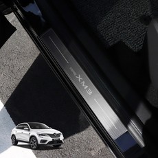 [비브랜드] 알루미늄 도어스커프 발판 튜닝 보호 가드 인테리어 악세사리 몰딩용품 XM3 호환가능