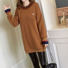 마더라이크 임산부 밍크스타 수유티 겨울 수유복 수유티셔츠