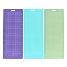 교체 커팅 매트 미끄럼 방지 그리드 실루엣 카메오 머신 익스플로러 플로터 호환, 색상: 5. 12x4.5in 3PCS, 1개