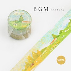BGM 點線畫系列 燙金和紙膠帶 - 牧場, 1個