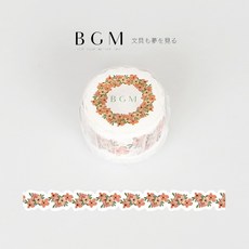 莫莫日貨 全新日本原裝進口 BGM 型拔 花束系列 軋型 和紙膠帶 - 紅色花束 (整捲) DF003, 1個