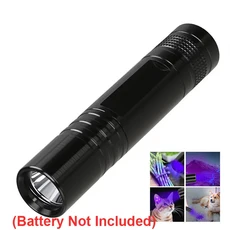 호환 395nm UV 블랙 라이트 애완동물 소변 탐지기 손전등 휴대용 자외선 램프 얼룩 미니 토치, 04 1pc