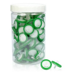 Labfil 주사기 필터 PES 친수성 여과 0.45um 마이크론 기공 크기 25mm 멤브레인 직경 랩 디스크 비멸균 100개 팩, 25mm Syringe Filter, 0.45um PES Hydrophilic Filtrat, 1개