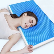 베개 쿨링 메모리폼 젤 납작 수면 목이편한 경추 낮은 성인, 상세페이지 참조
