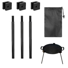 LynsaTac 휴대용 삼각대 냄비 스탠드 접이식 캠핑 조리기구 알루미늄 합금 스토브 지지대 휴대용 가방 포함 13cm/21.5cm 높이 옵션 (5.11인치)